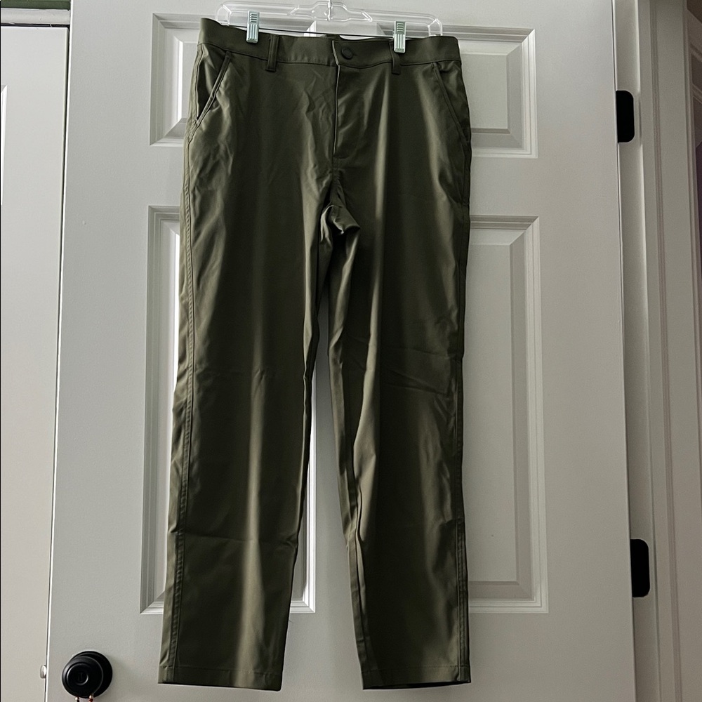 Men's Olive Green Performance/Golf Pants